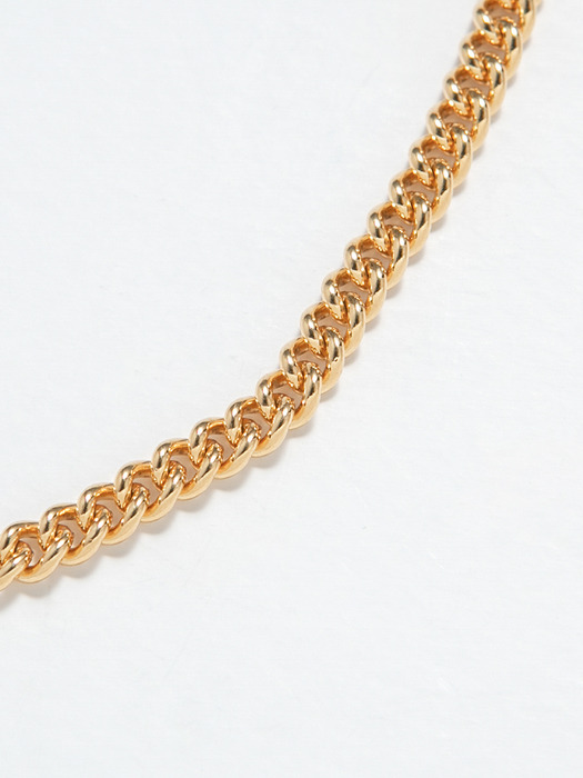 Link Chain Bracelet 4mm (14K 골드필드)