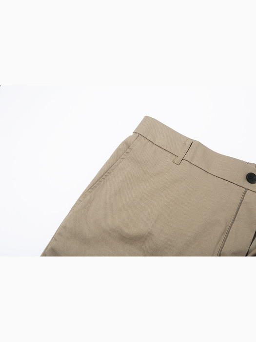 LOOSE TAPERED LINEN PANTS_BEIGE