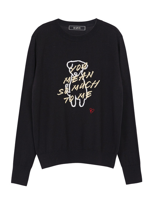 Lettering Jacquard Knit in_VK0AP2200 / 3color