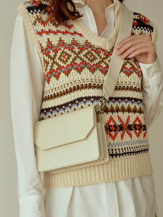 modern two-strap bag[ivory]