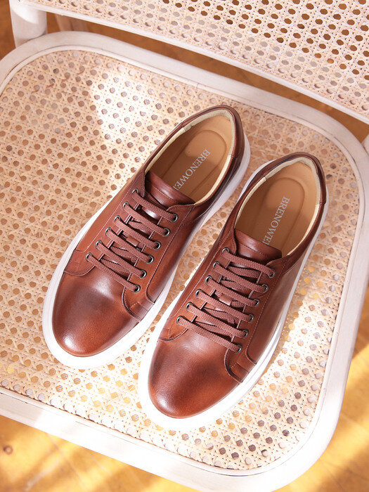 Real 7cm Over Brown Sneakers#0206BR
