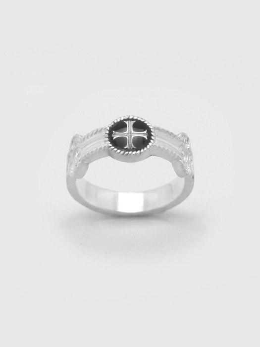 Cross rosary couple ring(women)