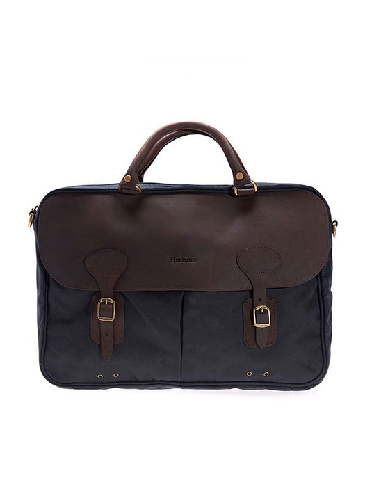 [UBA0004NY91] Barbour Wax Leather Briefcase