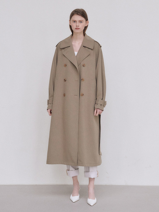 21SN double trench coat [BE]