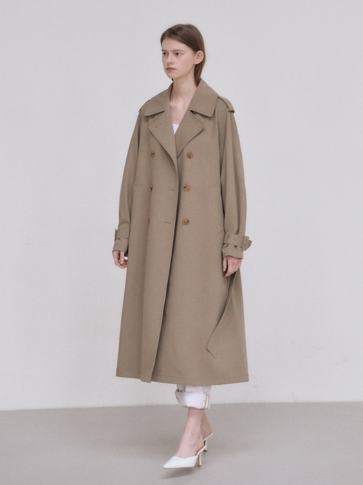 21SN double trench coat [BE]