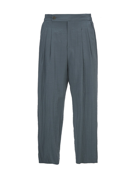TWO PLEATED EASY PANTS / BLUE