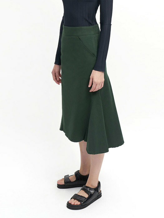 Pine Tay Cotton Flare Skirt