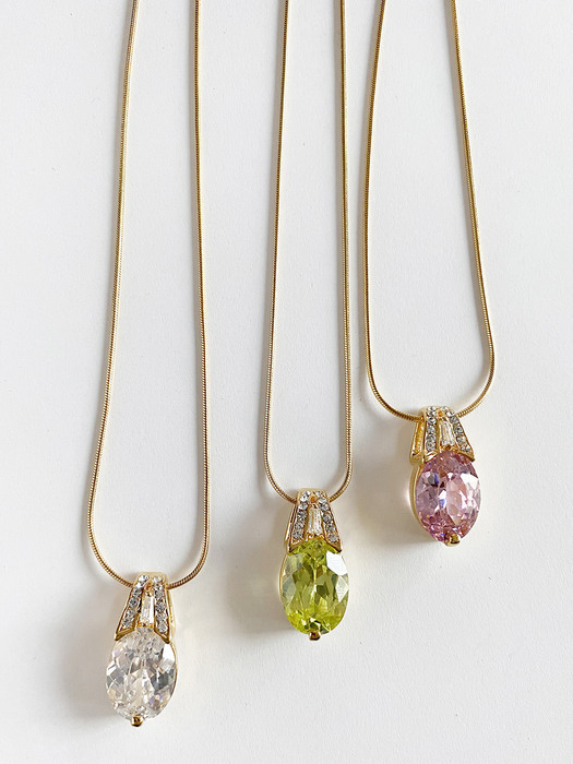 Fancy crystal Necklace (3color)