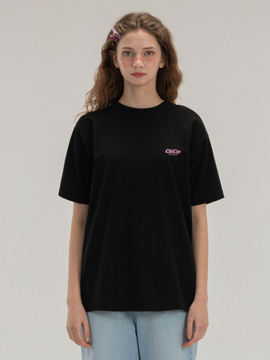 essential logo tee (black)