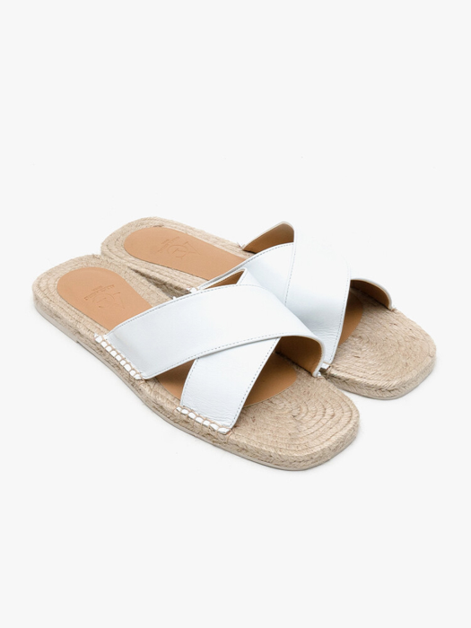 ALC061 Espadrille_Slipper White_sheep