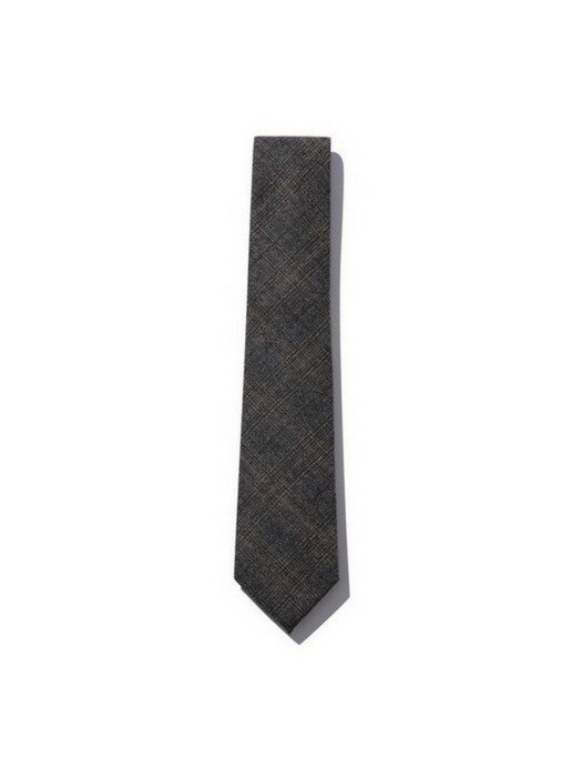 wool check tie (brown)_CAAIX21301BRX