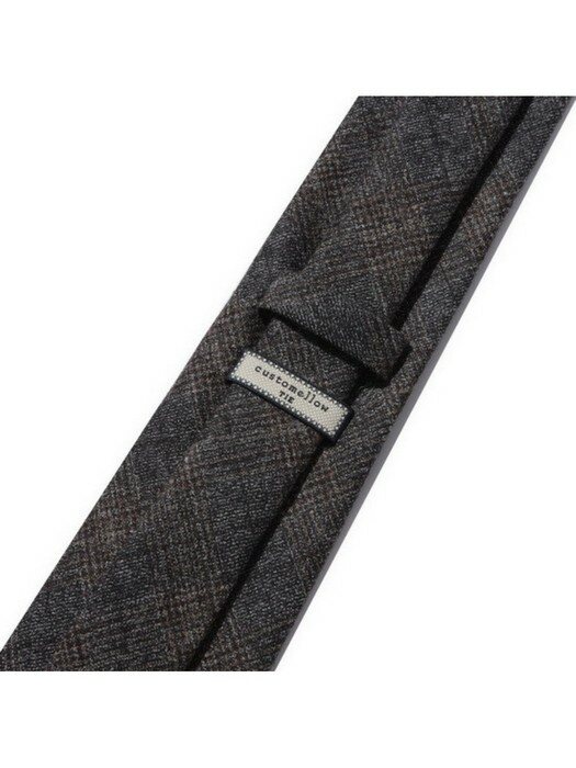 wool check tie (brown)_CAAIX21301BRX