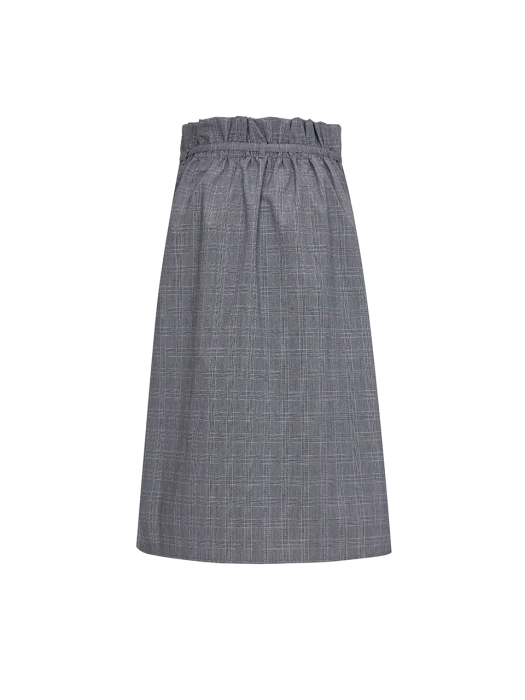 Bud Wrap Skirt (버드 랩 스커트) Check grey