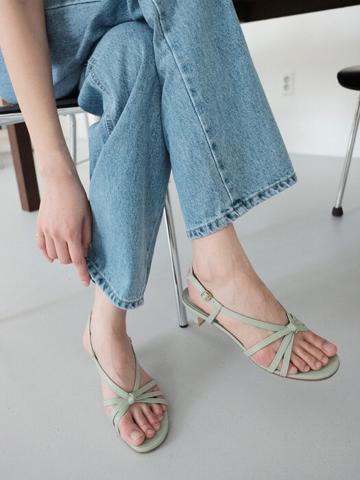 [단독]MIRABELLE STRAP SANDALS_MELON GREEN