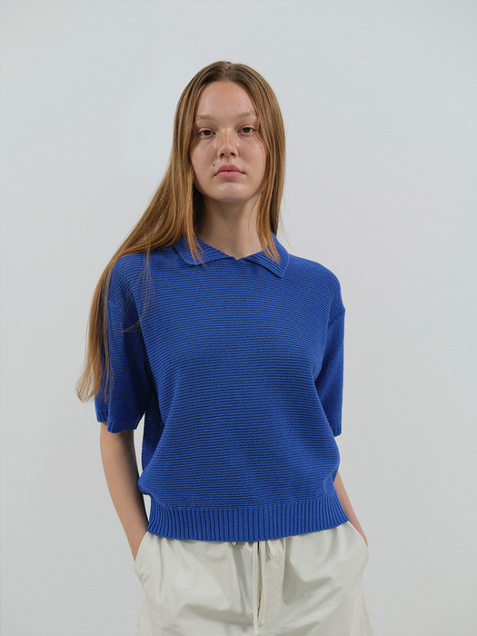 pique knit (royal blue) 