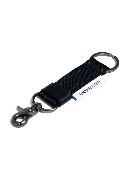 LOGO LABEL KEYCHAIN / BLACK