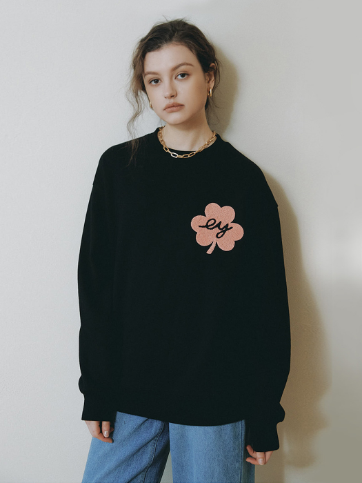 EYEYE CLOVER SWEATSHIRT_BLACK (EEOO3WSR03W)