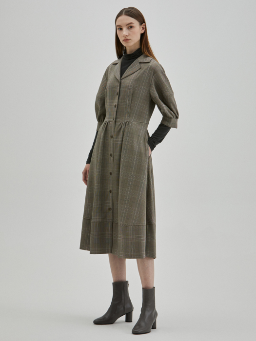 Diamant Check Dress_Plain Plaid Check