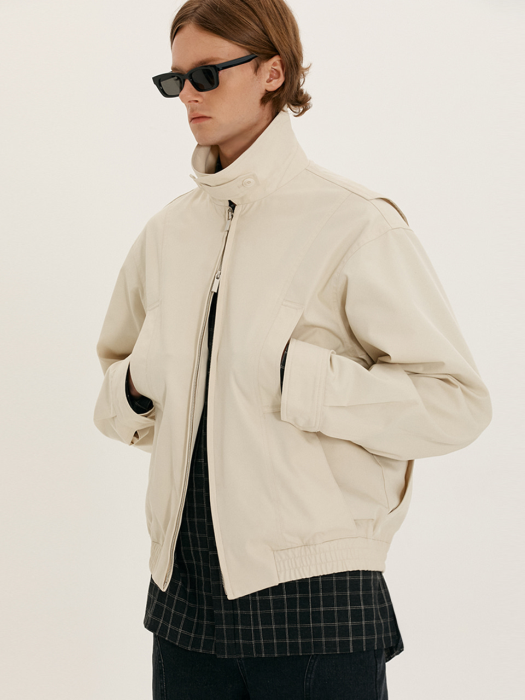 UNISEX BLOUSON JACKET CREAM_M_UDJU1C104IV