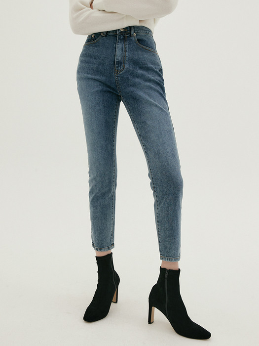 NOI DENIM SKINNY PANTS BLUE