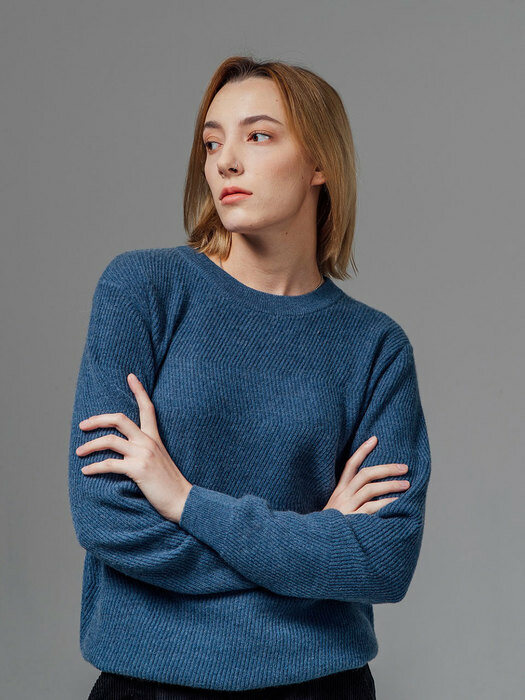 cashmere pullover_blue