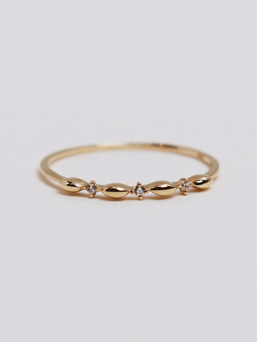 14K gold lace ring