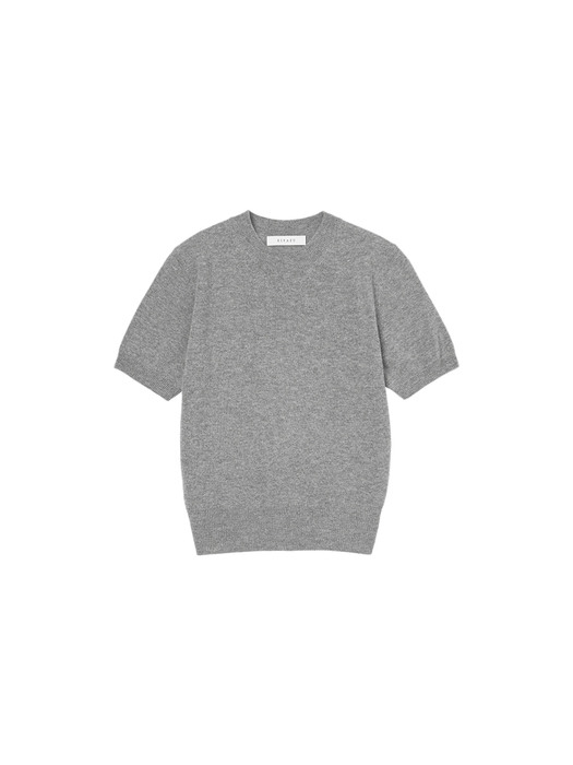 SI SKN 2021 cashmere blend short knit_Gray