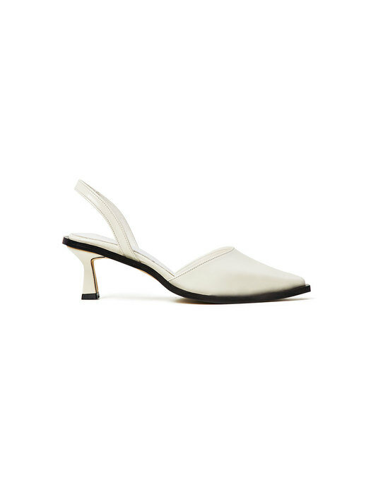 50mm Eva Stiletto Slingback (White)