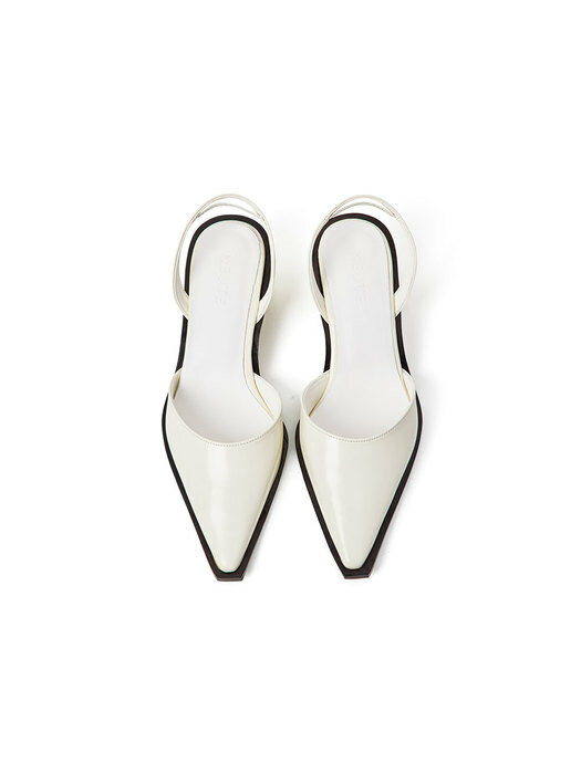 50mm Eva Stiletto Slingback (White)