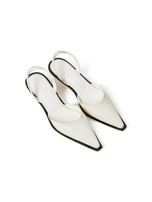 50mm Eva Stiletto Slingback (White)