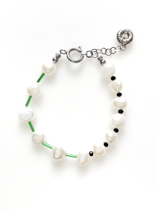 Pebble Beads Pearl Bracelet (2color)