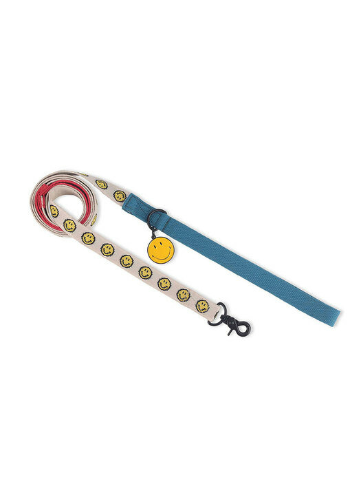 Smiley Dog Leash Red/Blue