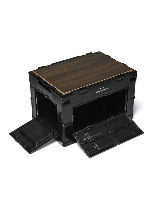 양면오픈형 폴딩박스 상판테이블 (Black)