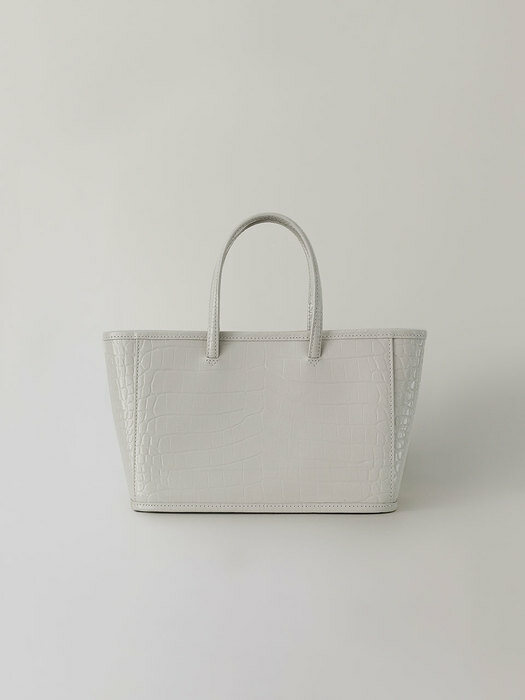 Ain croco tote bag (Coconut white)