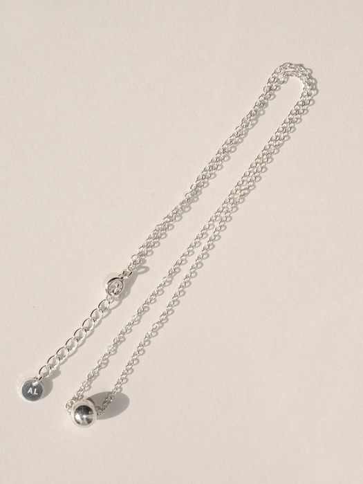 One Ball Necklace (silver925)(2color)
