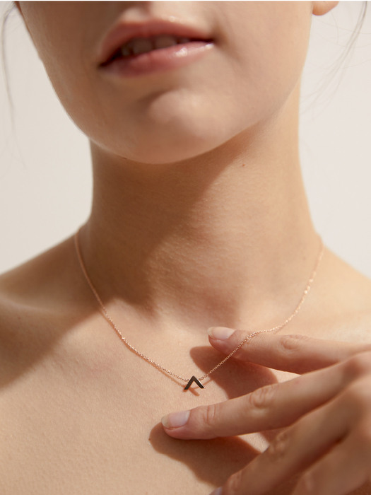[SILVER 925 SET] Classic Vellamy Necklace + Earring_Rose Gold