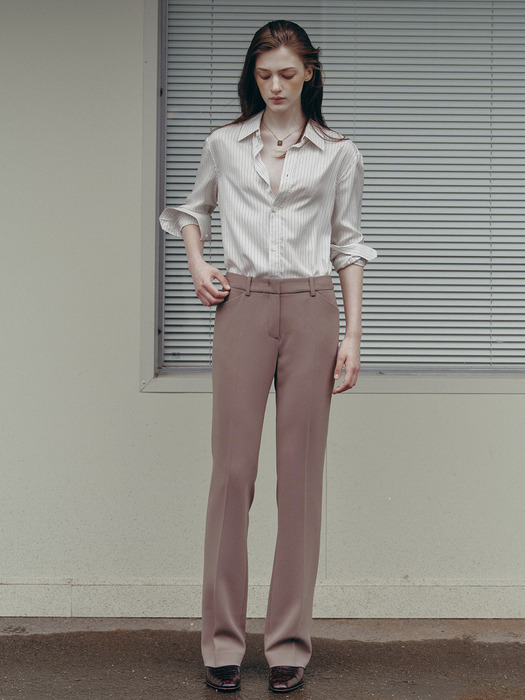 [Drama Signature] Slim Bootcut Trousers_4color