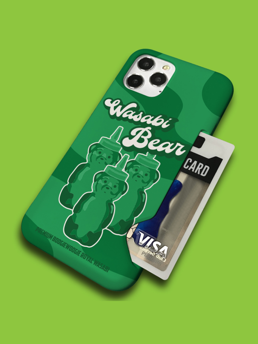 슬림카드 케이스 - 와사비 베어(Wasabi Bear)