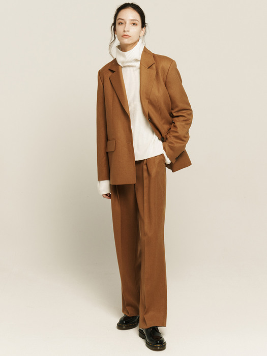 [Day-wool] Oversized Wool Blazer+Pants SET_3color