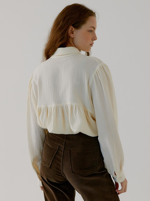 KATE volume blouse (Ivory)