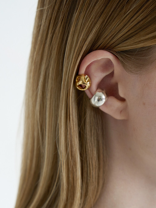 Round Hole & Forms - Ear Cuff 02 (2colors)