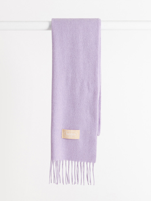 wool color muffler (M007_light purple)