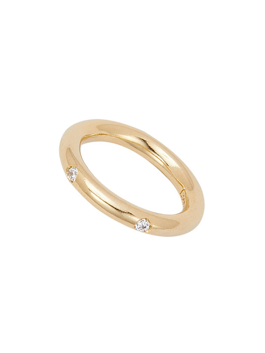 Thin sparkle ring(gold)