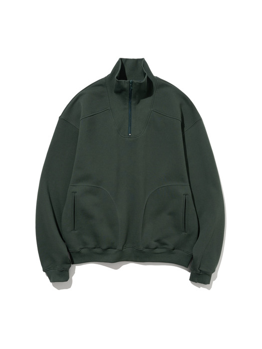 Half Zip Up MTM Dark Green