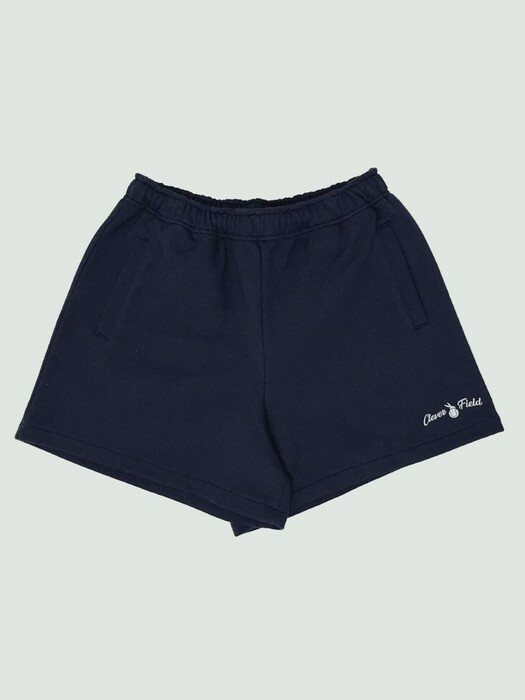 Clever graphic sweat shorts_navy
