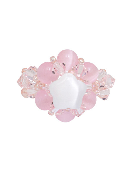 Cloud Beads Ring (Pink)