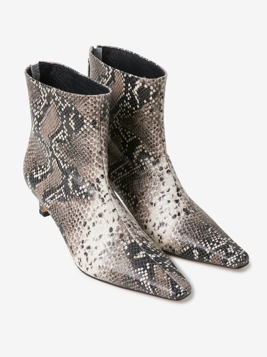 60mm Gainsbourg Square Toe Ankle Boots (SNAKE)