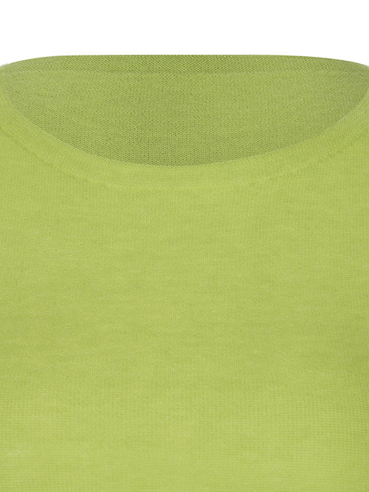 Wholegarment Long Sleeve Knit Light Green