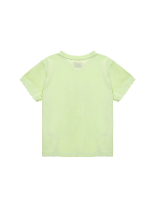 MATIN HERITAGE LOGO CROP TOP IN LIME