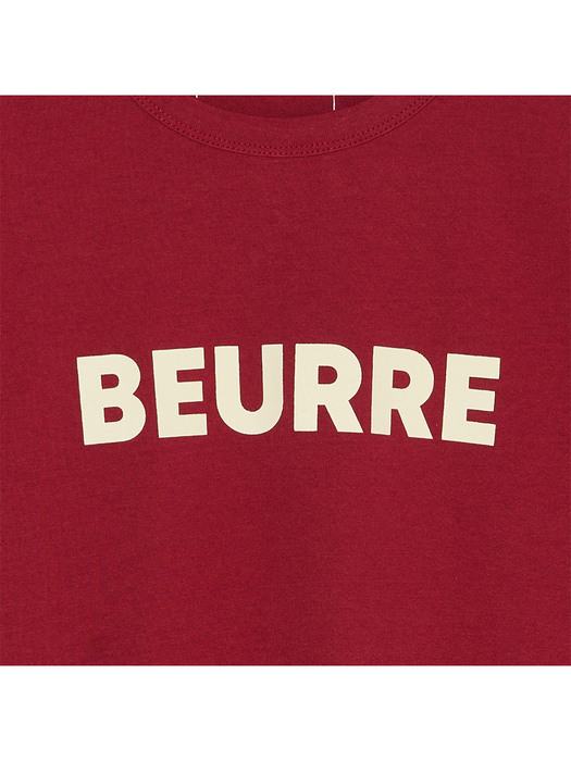  ep.6 BEURRE T-shirts (Burgundy)
